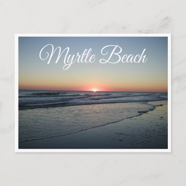 Postal Sunset Myrtle Beach, South Carolina Postcard, Esta (Anverso)