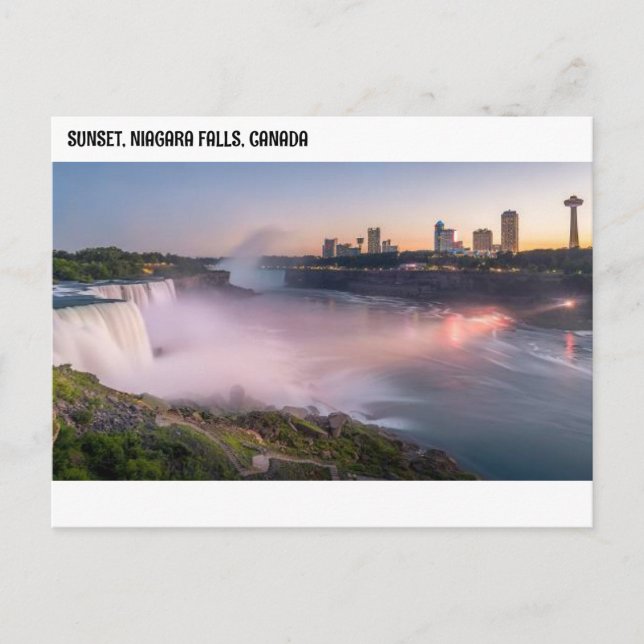 POSTAL SUNSET, NIAGARA FALLS, CANADÁ (Anverso)