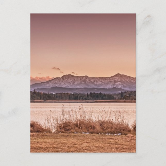 Postal Sunset Osterseen (Anverso)