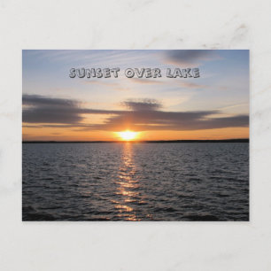 Postal Sunset Over Lake