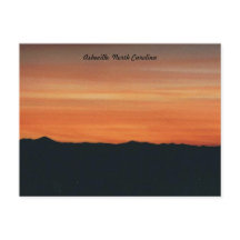 Sunset Post Card, Asheville, Carolina del Norte
