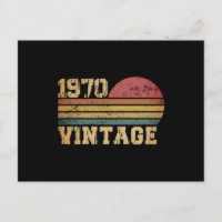 Sunset retro vintage 1970 Cumpleaños