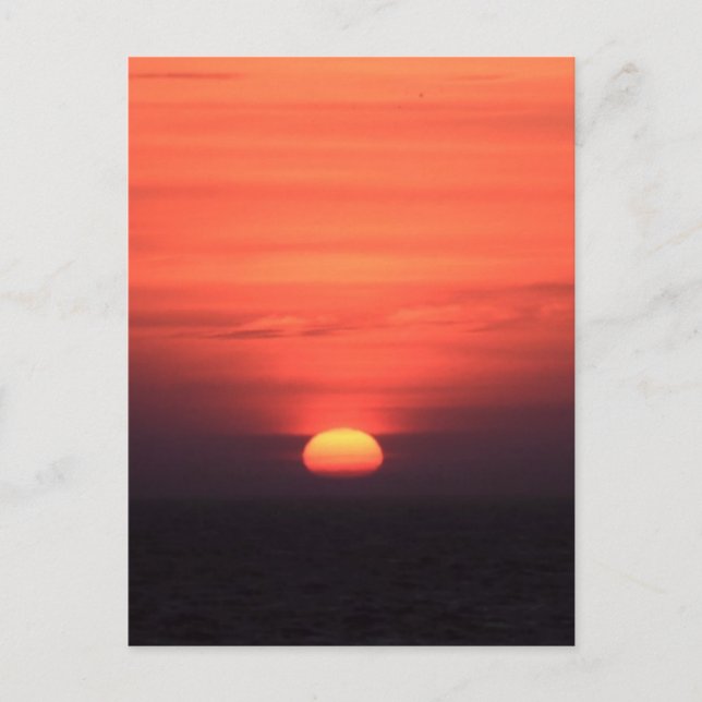 Postal Sunset romántico (Anverso)