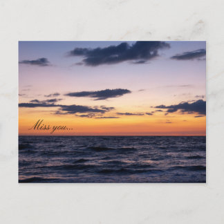 Postal Sunset romántico