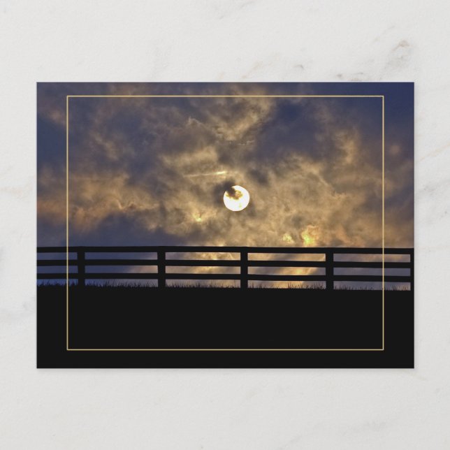 Postal Sunset rural (Anverso)
