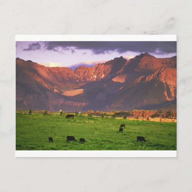 Postal Sunset San Juan Mts CO (Anverso)