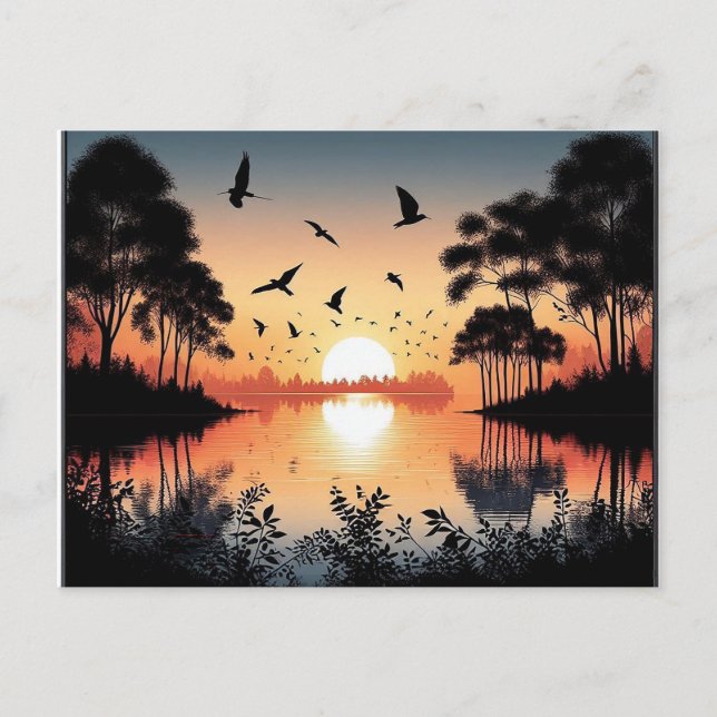 Postal Sunset Serenity  (Anverso)
