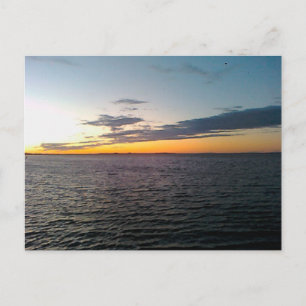 Postal Sunset sobre el agua