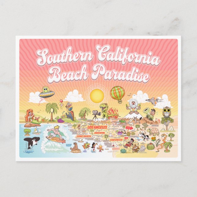 Postal Sunset SoCal (Anverso)