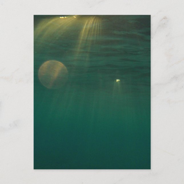Postal Sunset subacuático (Anverso)