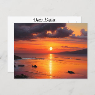 Postal Sunset Sunrise Breath Tomando las olas de Ocean Be
