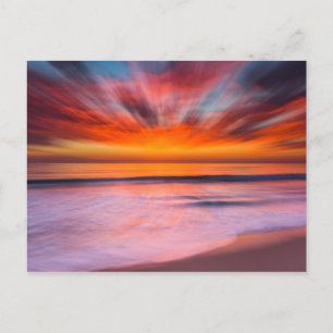 Postal Sunset Tamarack Beach   Carlsbad, CA