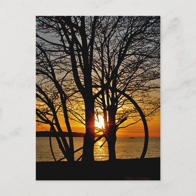 Postal Sunset Through Art (Anverso)