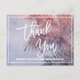 Postal Sunset tropical Gracias