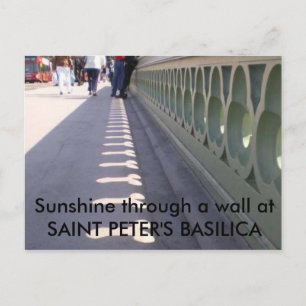 Postal Sunshine a través de una pared...