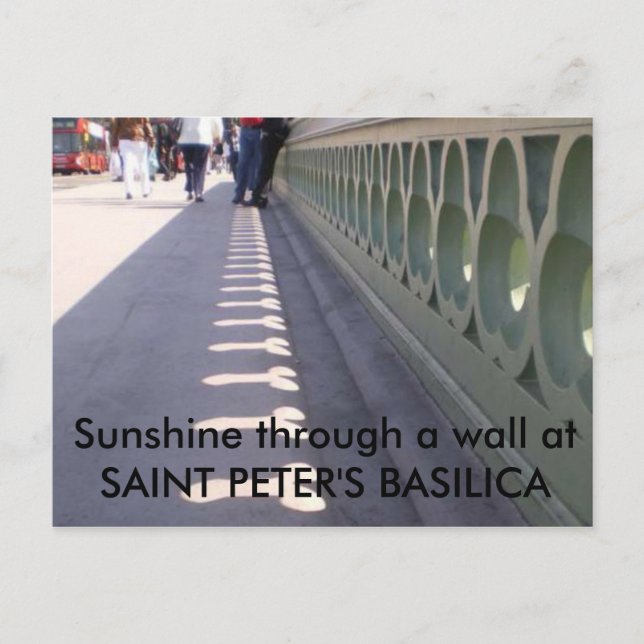 Postal Sunshine a través de una pared... (Anverso)