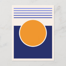 Postal Sunshine Abstract Art Postcard