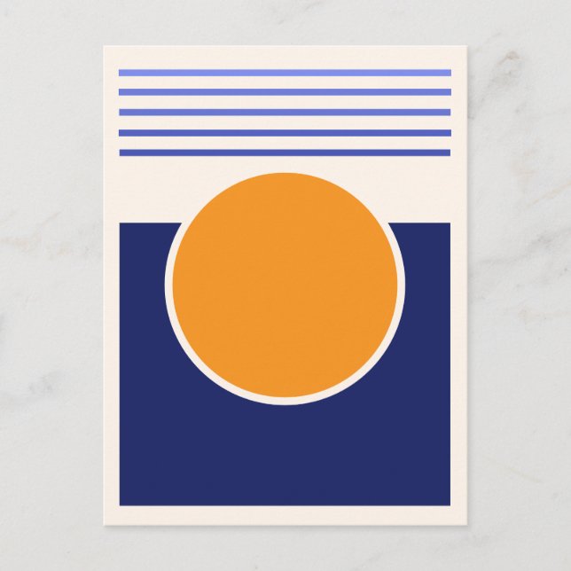 Postal Sunshine Abstract Art Postcard (Anverso)