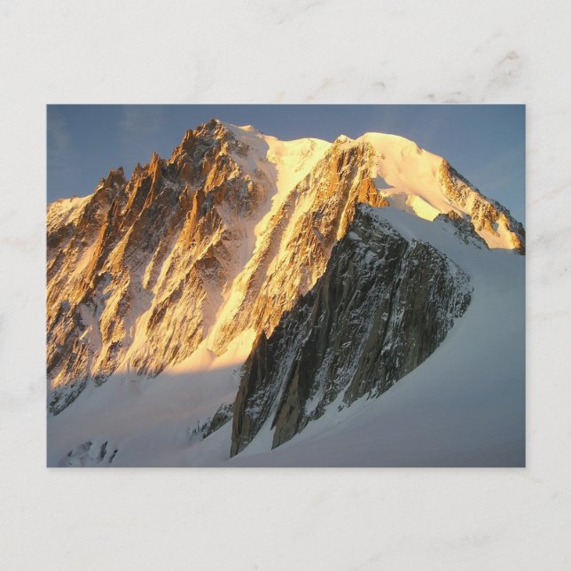 Postal Sunshine en el Mont Blanc (Anverso)