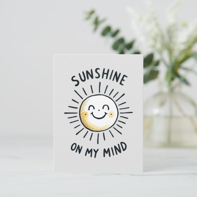 Postal Sunshine En Mi Mente (Anverso de pie)