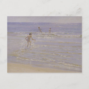 Postal Sunshine en Skagen: Boys Swimming, 1892