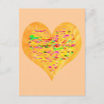 Postal Sunshine Golden Heart<br><div class="desc">Sunshine Golden Heart Orientation: Postcard Whether you’re sending a charming hello, a heartfelt thanks or a special announcement, Zazzle’s custom postcards are the perfect way to keep in touch. Add your favorite picture or pick a customizable design and make someone’s day with a simple “hi”! Dimensions: 4.25" x 5.6" (portrait)...</div>