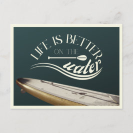 Postal SUP stand up padding vacaciones retro