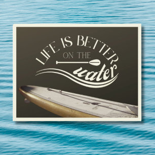 Postal SUP stand up paddle sepia retro