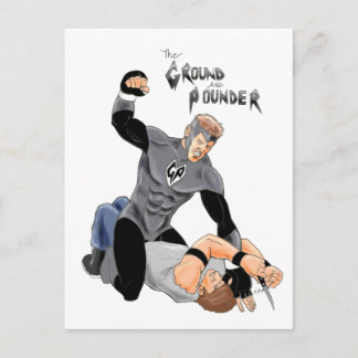 Postal Supeheroína de la MMA "El terreno y el fundador"