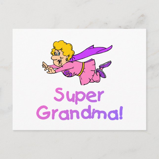 Postal Super Abuela (Volando) (Anverso)