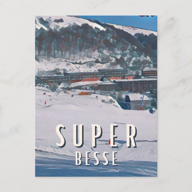 Postal Super Besse Station de ski (Anverso)