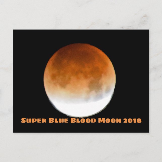 Postal Super Blue Blood Moon 2018 (Anverso)
