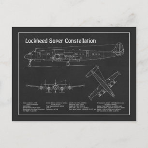 Postal Super Constelación Lockheed L-1049 - Planes PD