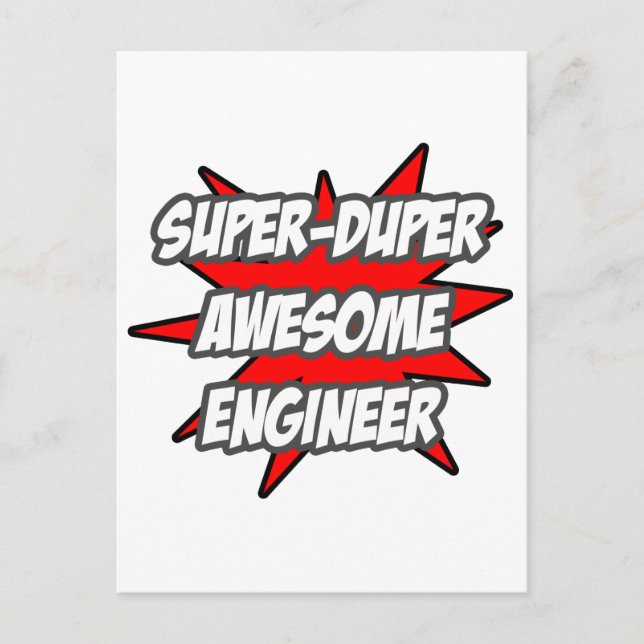 Postal Super Duper Awesome Engineer (Anverso)