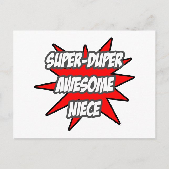 Postal Super Duper Awesome Niece (Anverso)