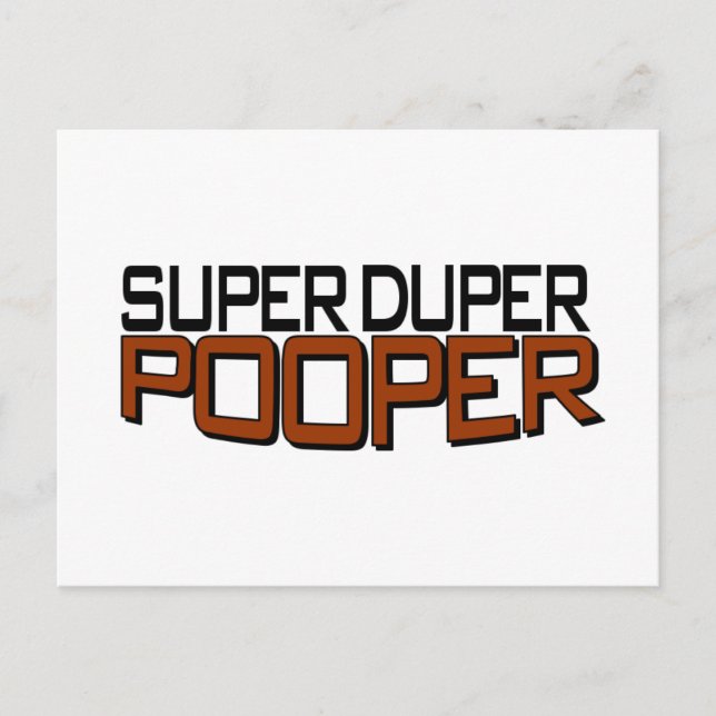 Postal Super Duper Pooper (Anverso)