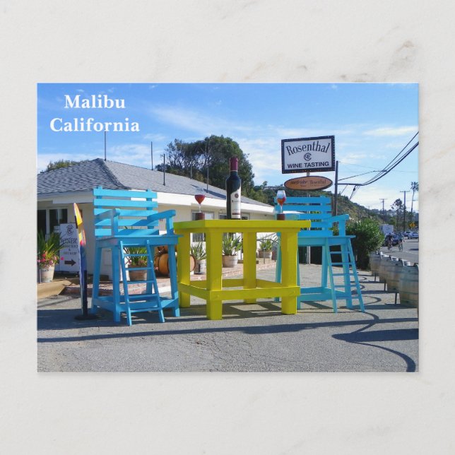 Postal ¡Super Guay Malibu Postcard! (Anverso)