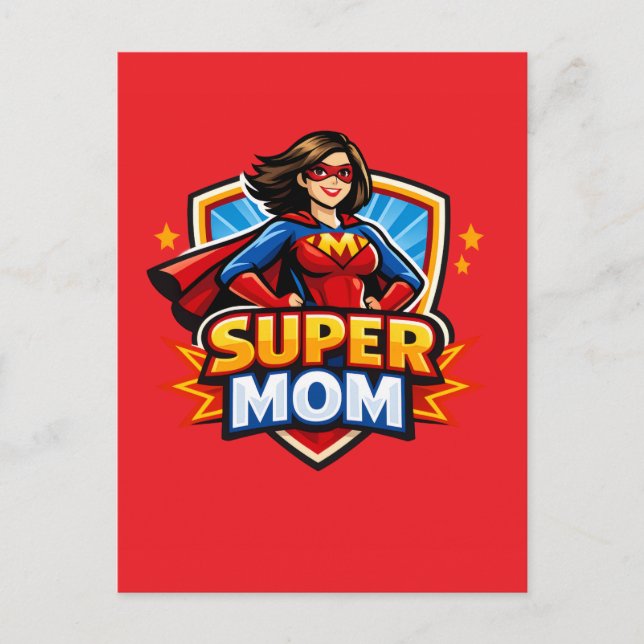 Postal Super Mamá (Anverso)