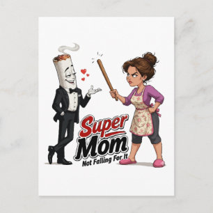 Postal Super Mamá No se lo Cree
