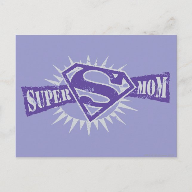 Postal Super Mom Purple Starburst (Anverso)