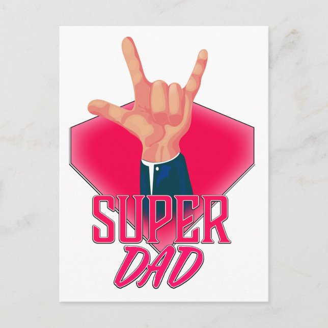 Postal Super PAPÁ (Anverso)