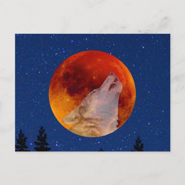 Postal Super Sangre Lobo Luna 2019 (Anverso)