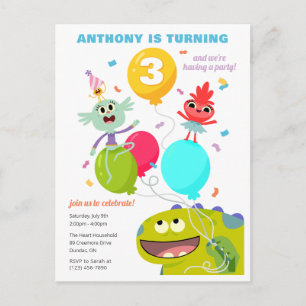 Postal Super Simple   Cumpleaños con Confeti Rhymington