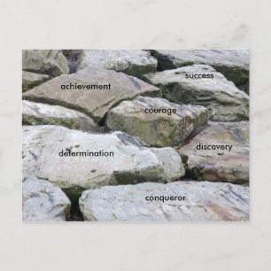 Postal ¡Superar obstáculos!