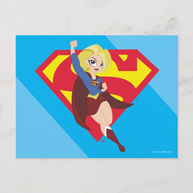 Postal Superchica del DC Super Hero Chicas (Anverso)