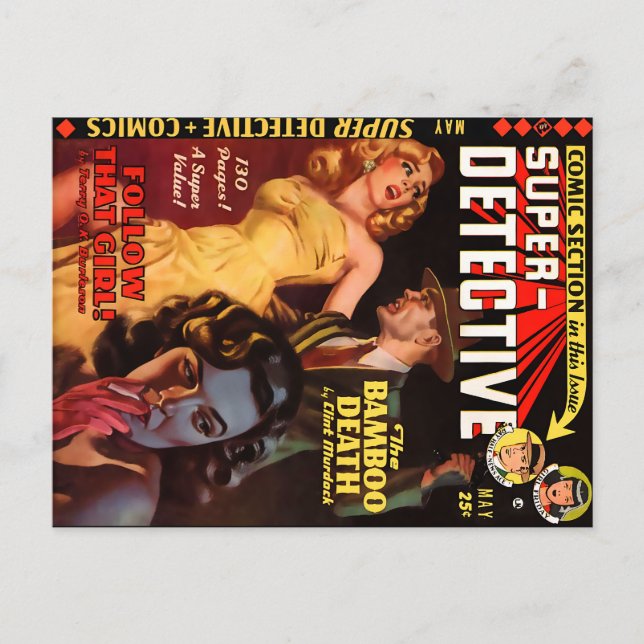 Postal Superdetective 2 de mayo de 1950 | Guay Noir Art