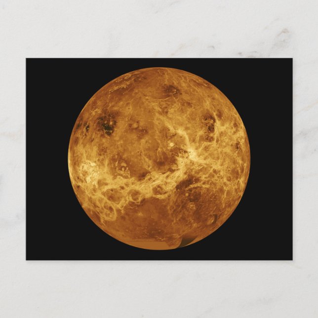 Postal Superficie del planeta Venus (Anverso)