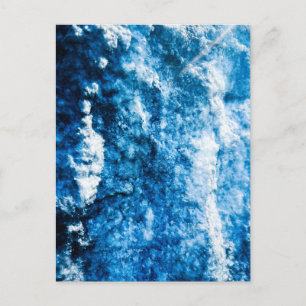 Postal Superficie Texturizada Azul Hielo Primer Plano
