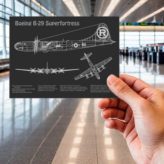 Postal Superfortaleza B-29 - Planes de diseño aéreo PD (Subido por el creador)