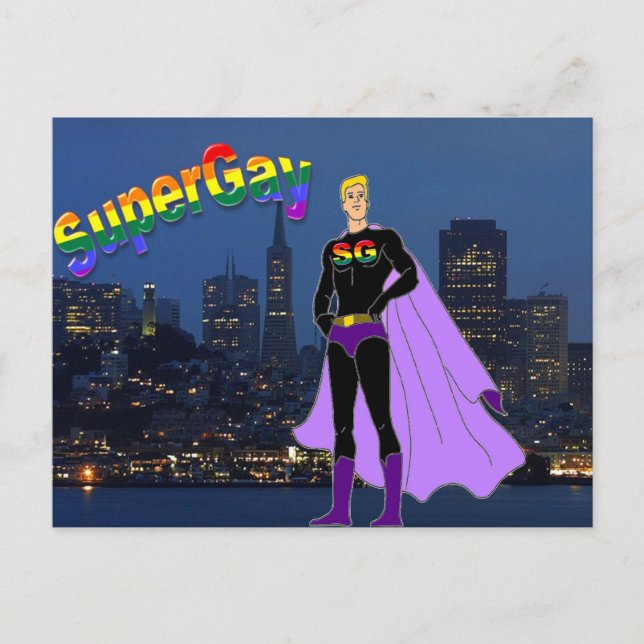 Postal SuperGay San Francisco (Anverso)